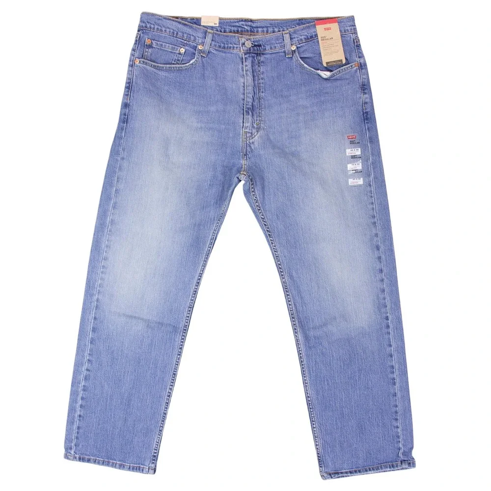 NWT Levis 505 Regular Fit Straight Leg Stretch Jeans Blue 40x30 00505-2378
